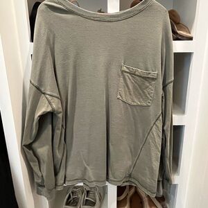 Wild Fable Olive Green Long Sleeve Top